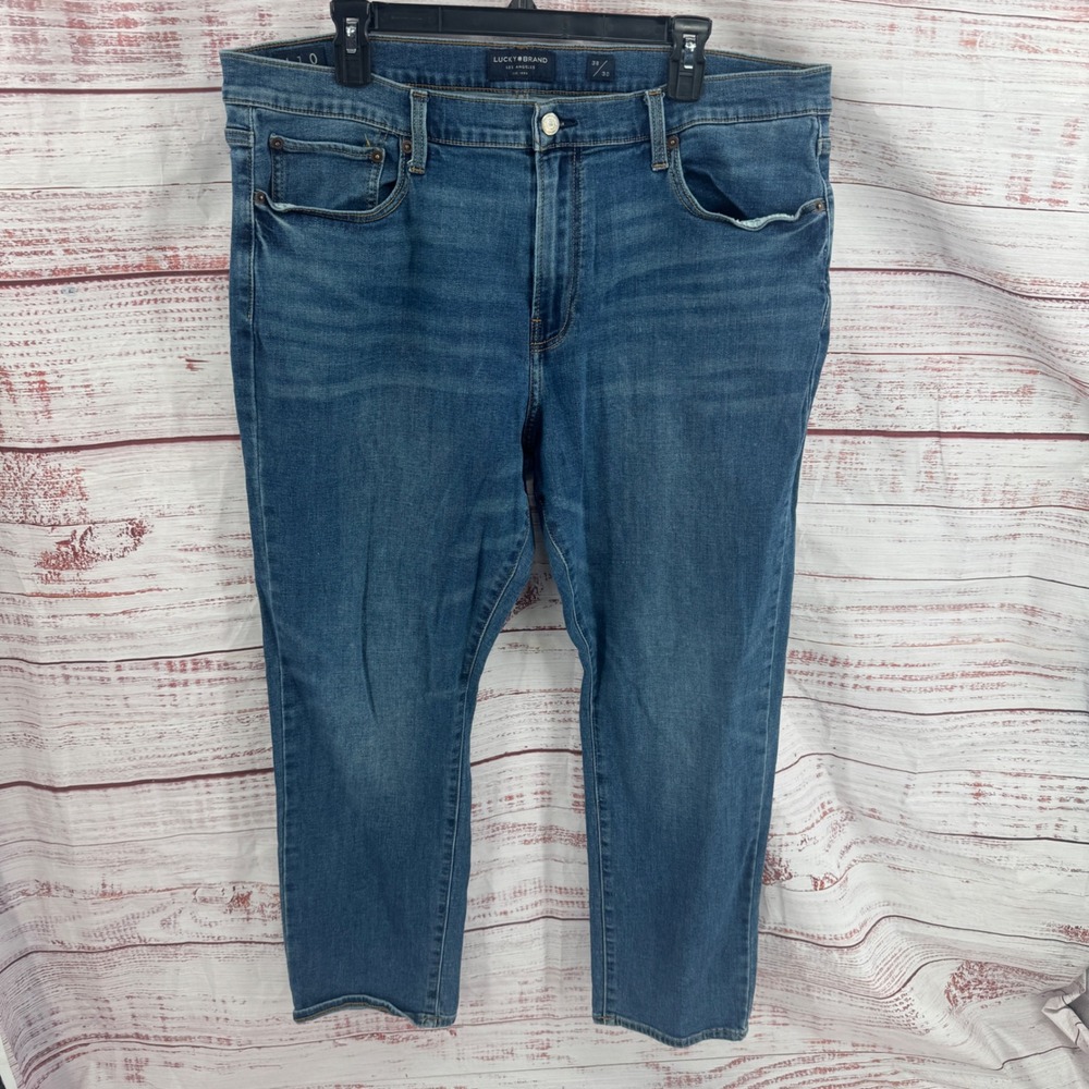 Lucky Brand 410 Athletic‎ Slim Mens Jeans 38x30 Medium Wash Blue Stretch Denim